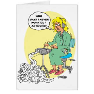 Cartão Presentes para Stenographers