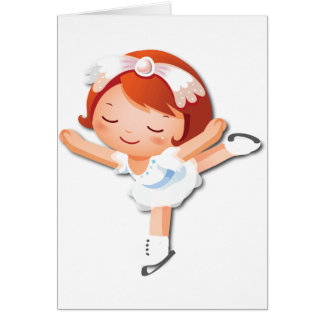 Cartão Presentes personalizados do patinagem no gelo