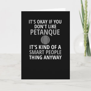 Cartão Presentes Petânicos  Petanque Lover Petanque Play
