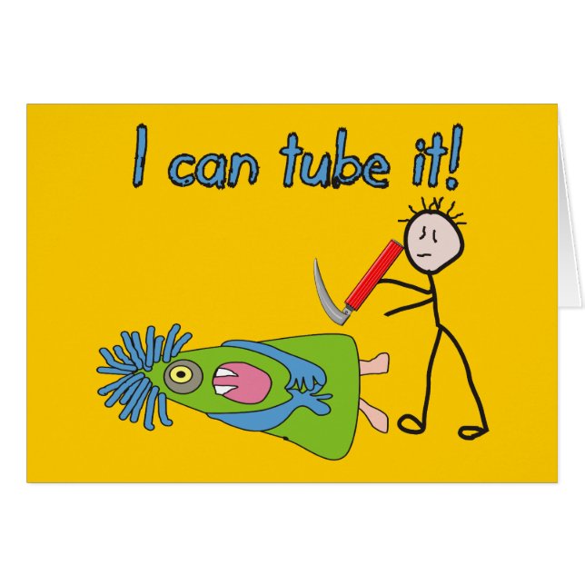 Cartão Presentes respiratórios da terapia "eu posso tubo (Frente Horizontal)