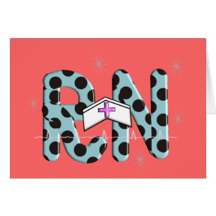 Cartão Presentes "RN " da enfermeira diplomada