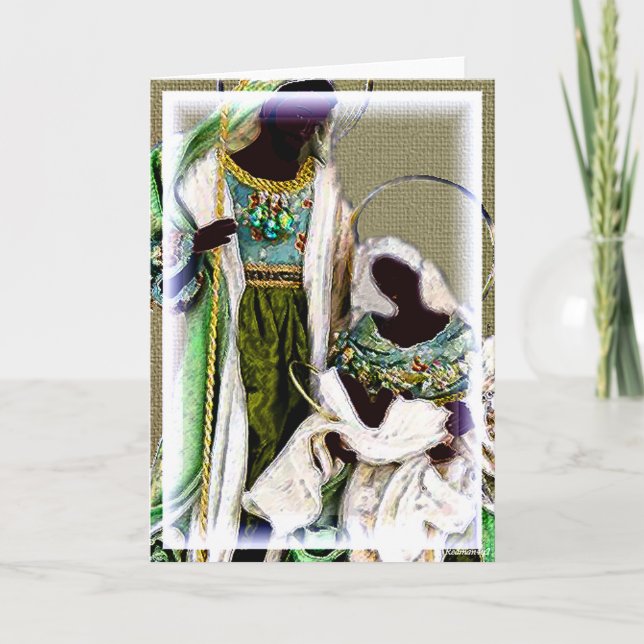 Cartão Presépio Étnico (Frente)