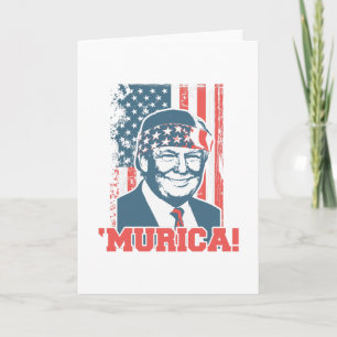 Cartão President Donald Trump Murica Patriotic