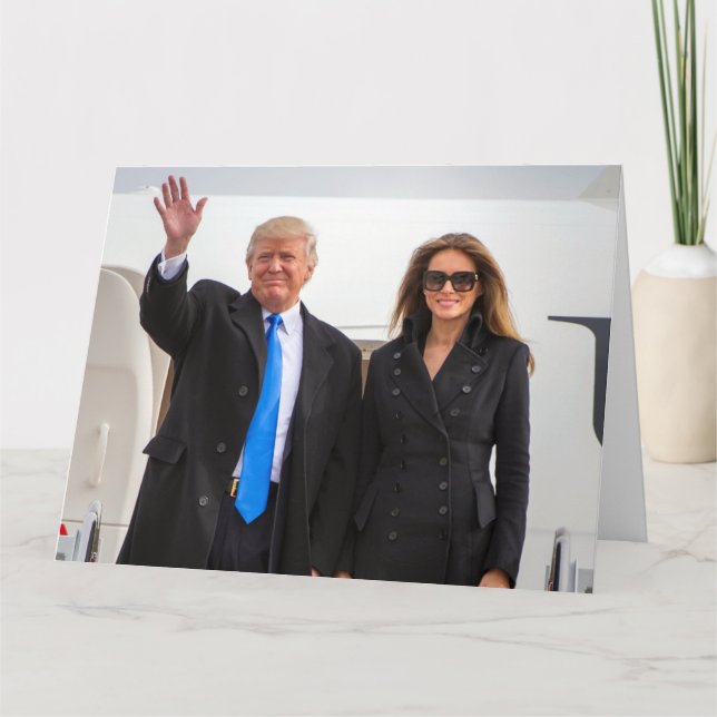 Cartão President & First Lady Trump (Frente)