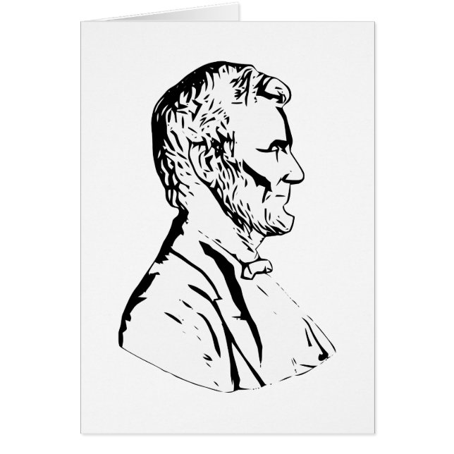 Cartão Presidente Abraham Lincoln (Frente)