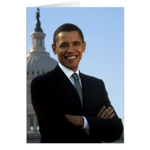 Cartão Presidente Barack Obama
