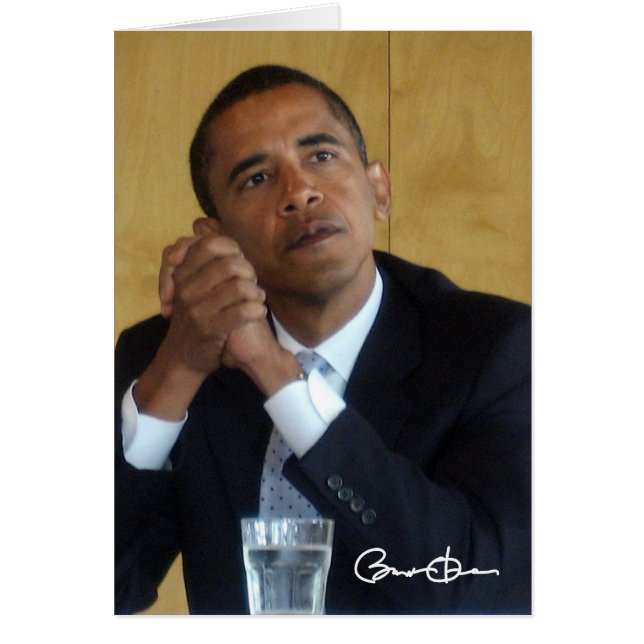 Cartão Presidente Barack Obama (Frente)