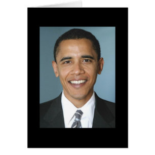 Cartão Presidente Barack Obama
