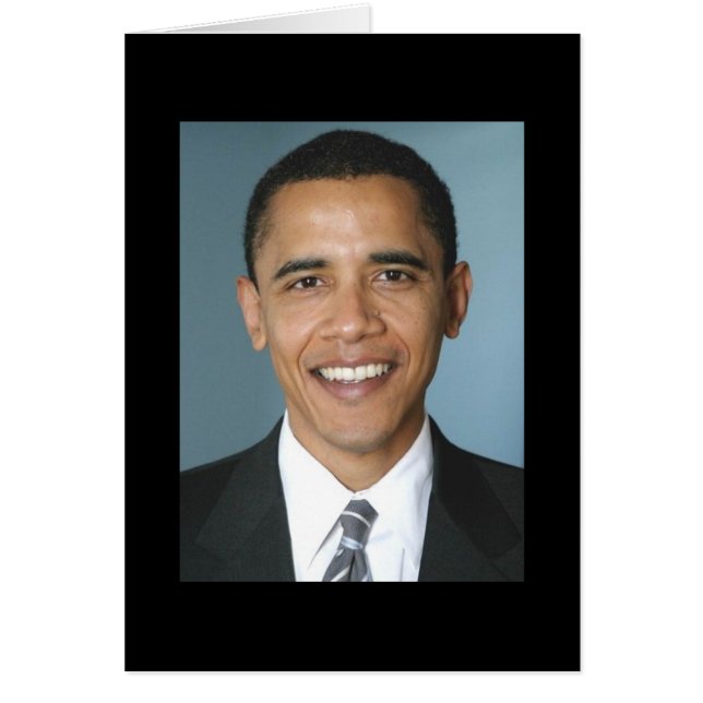 Cartão Presidente Barack Obama (Frente)