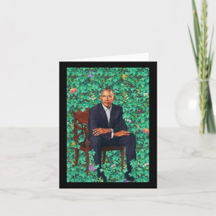Cartão Presidente Barack Obama Retrato Camisa