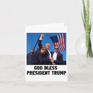Cartão Presidente deus abençoe Trump, Donald Trump 2024 _