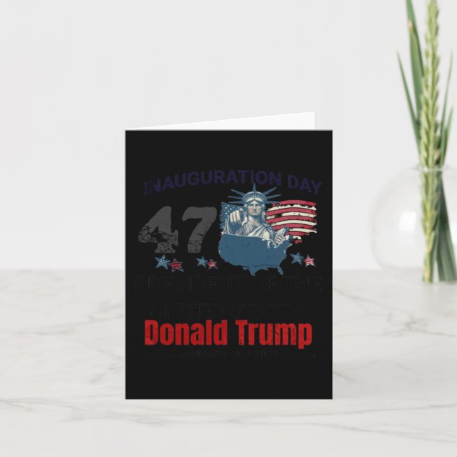 Cartão Presidente Donald Trump (Frente)