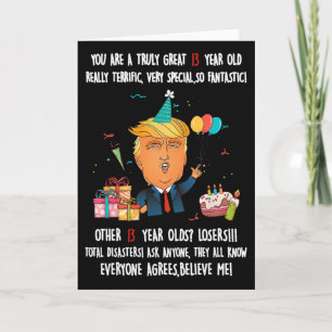 Cartão Presidente Donald Trump Engraçado Aniversário de 1