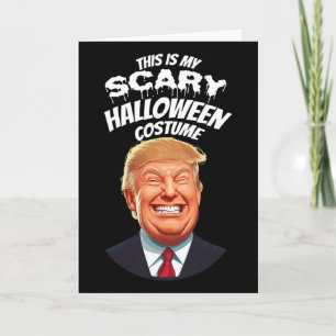 Cartão Presidente Donald Trump Engraçado Halloween Brinca