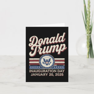 Cartão Presidente Donald Trump Inauguração 2025