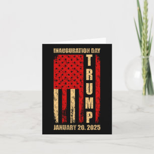 Cartão Presidente Donald Trump Inauguração Dia 2025