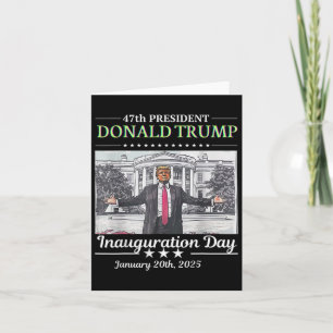 Cartão Presidente Donald Trump Inauguração Dia 2025