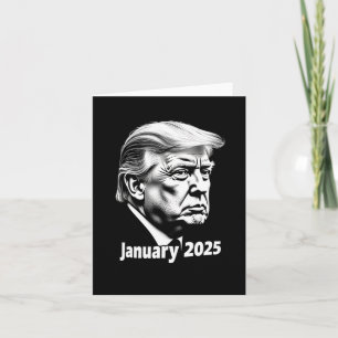 Cartão Presidente Donald Trump Inauguração Dia 2025