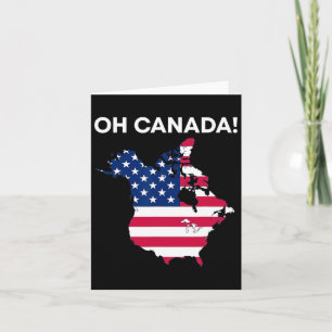 Cartão Presidente Engraçado Donald Trump Oh Canadá Estado