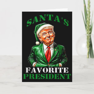 Cartão Presidente Favorito do Papai Noel Engraçado Papai