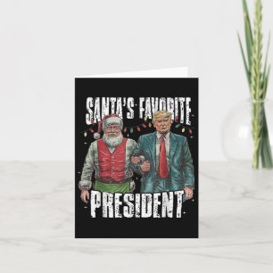 Cartão Presidente Favorito dos Papais noeis de Trump