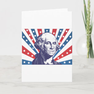 Cartão presidente George Washington