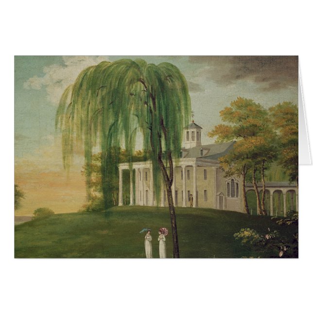 Cartão Presidente George Washington (Frente Horizontal)