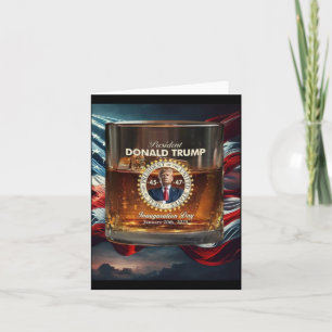 Cartão Presidente Homenagem Donald Trump Inauguração Gl