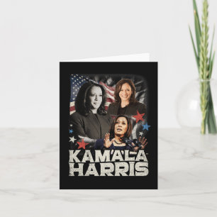 Cartão Presidente Kamala Harris Não vamos voltar a 2024