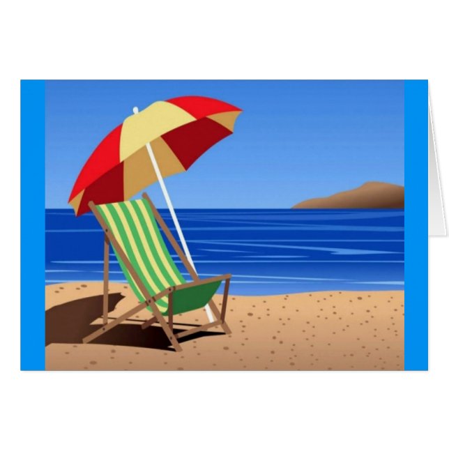 Cartão Presidente Na Praia (Frente Horizontal)