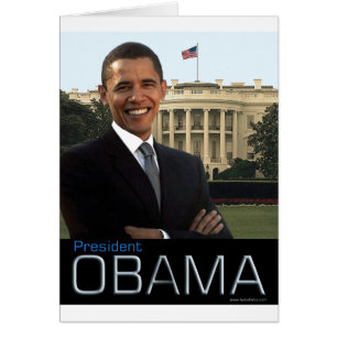 Cartão Presidente Obama