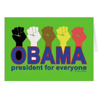 CARTÃO PRESIDENTE PARA TODOS DE OBAMA