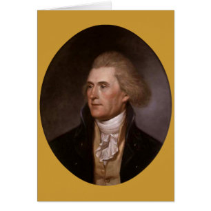 Cartão Presidente Thomas Jefferson
