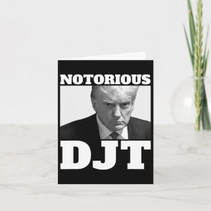 Cartão Presidente Trump 2024 Trump Mugshot