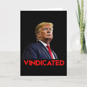 Cartão Presidente Trump Inocentado