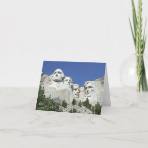 Cartão Presidentes esculpidos em Rock, Monte Rushmore, SD