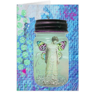 Cartão Preso em um Jar