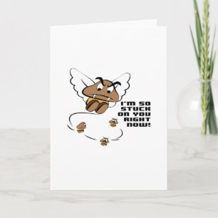 Cartão Preso em Você Estilo Minimalista Limpo