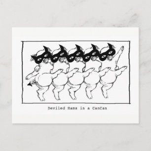 Cartão - presunto de Deviled em uma lata da lata