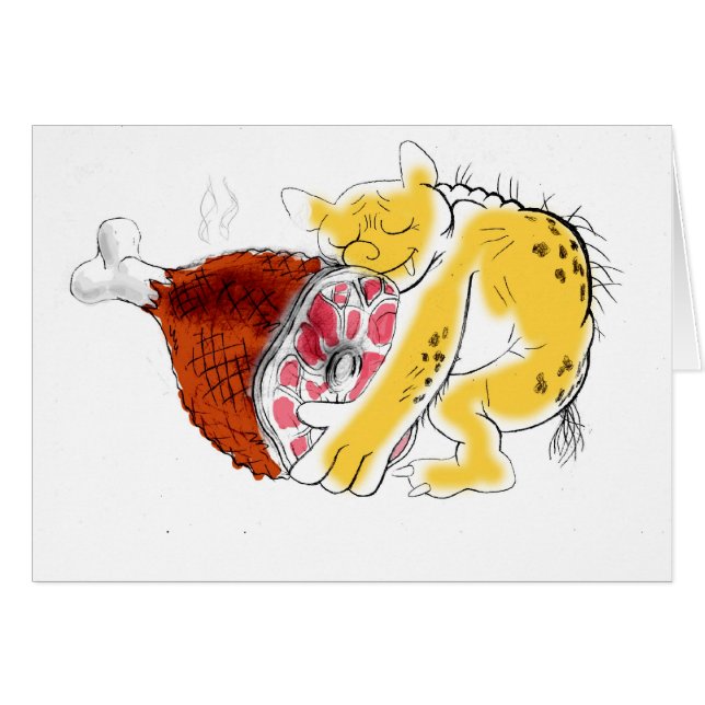 Cartão Presunto do amor (Frente Horizontal)