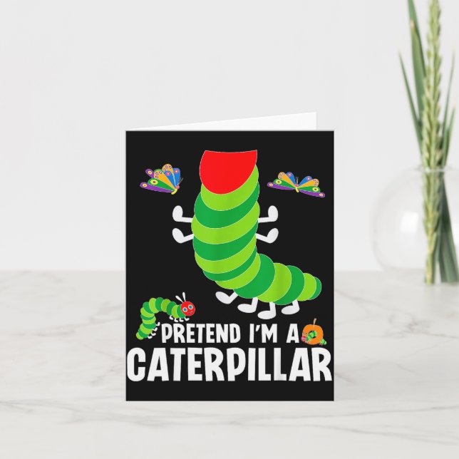 Cartão Pretend I'm A Funny Lazy Halloween Costume  (Frente)