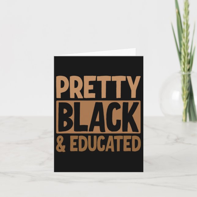 Cartão Preto bonito E Educado (Frente)