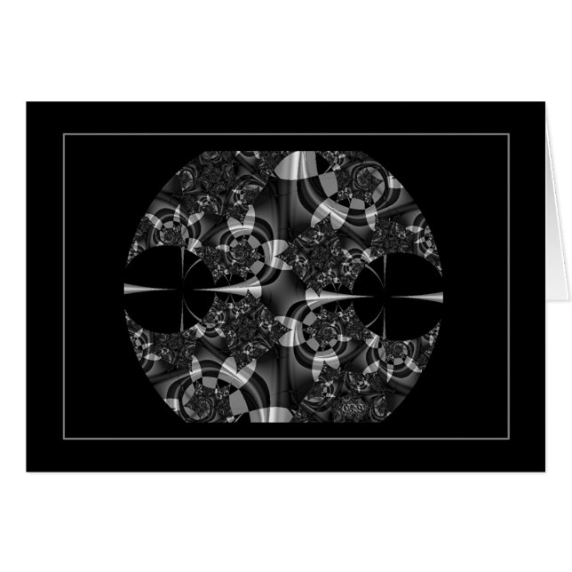 Cartão Preto & branco 1 (cópticos) (Frente Horizontal)