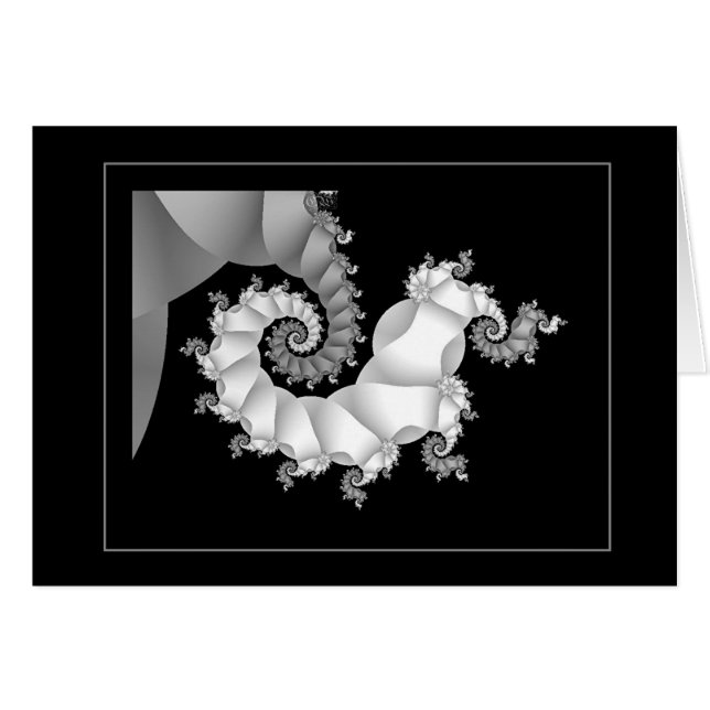 Cartão Preto & branco 3 (embrionários) (Frente Horizontal)