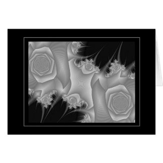 Cartão Preto & branco 8 (rosas)