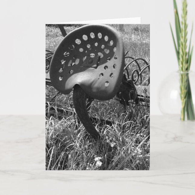 Cartão Preto, Branco e Rusty (Frente)