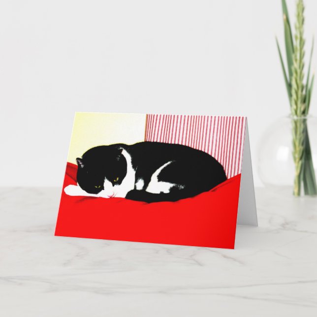 Cartão Preto, Branco e Vermelho (Frente)