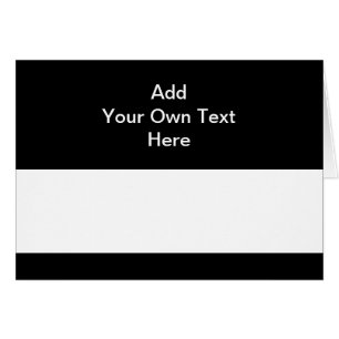 Cartão Preto com texto branco da área e do costume
