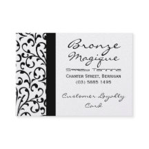 Cartão preto da lealdade do cliente empresa do