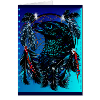 Cartão preto de Ealge Dreamcatcher
